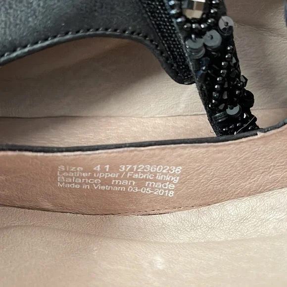 Dansko dress Mary Janes. Beaded strap. Burnished nubuck leather w/Scotchgard. - Picture 8 of 8